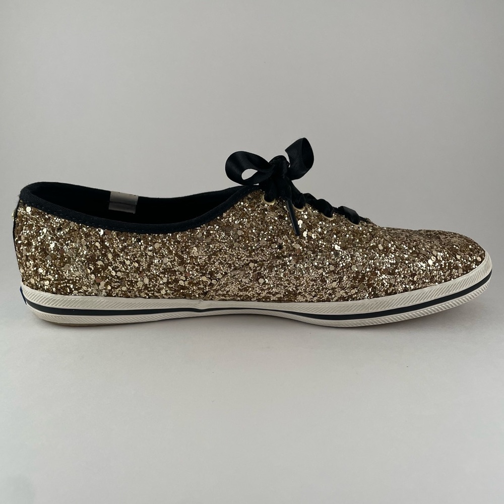 Women’s Keds x Kate Spade Champion Sneakers Gold Size 8.5 - Picture 10 of 12